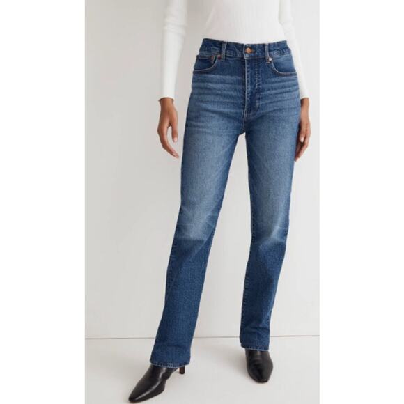 Madewell The 90's Straight Jean in Barlow Wash Size 32 NEW with Tags - Picture 5 of 9